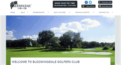 Desktop Screenshot of bloomingdalegolf.com