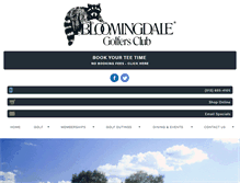 Tablet Screenshot of bloomingdalegolf.com